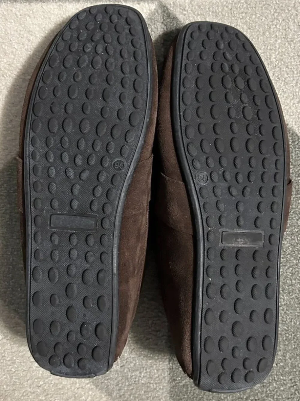 Stafford Brown Suede Casual Slip On Driving Penny Loafers Men's Size 9.5M